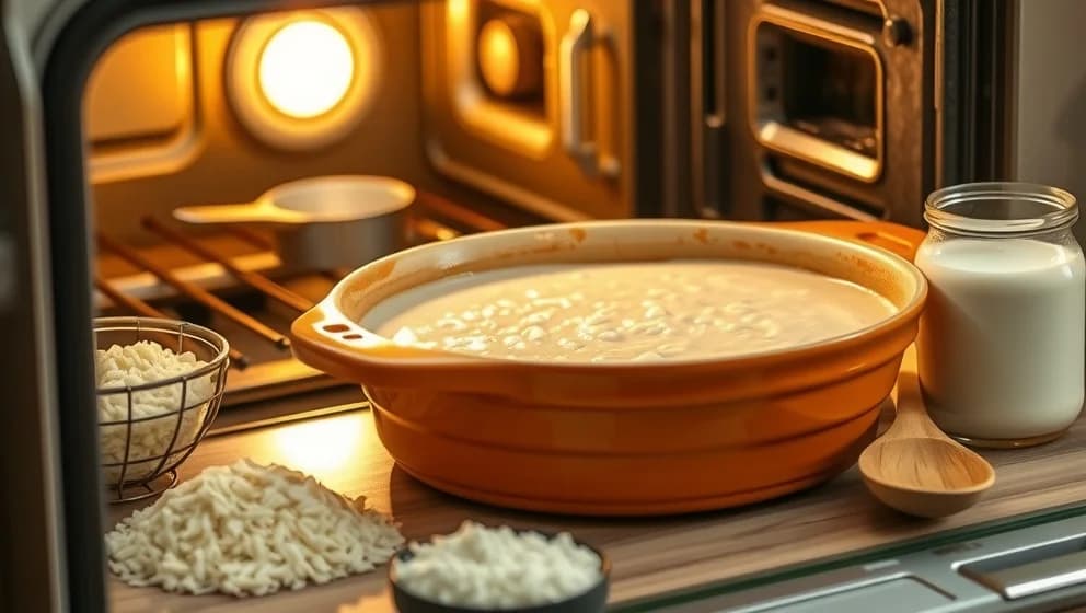 Risgrynsgröt i ugn utan att koka